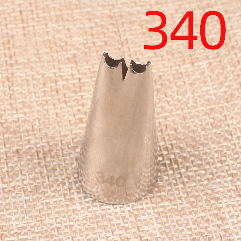 340# Cake Decorating Tips Cake Cream Nozzles Stainless Steel Icing Piping Nozzles Pastry Tip Nozzle Cupcake Cake Decorating Tool