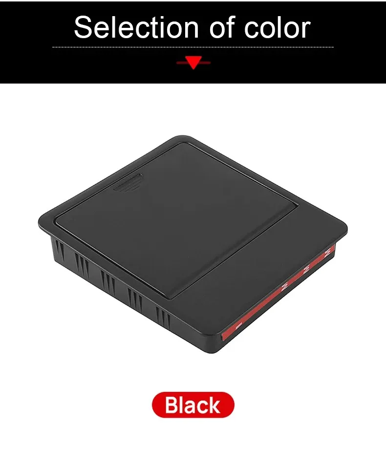 Für Tesla Modell 3 Y 2017 2018 2019 2020 2021 2022 2023 Armlehne Versteckte Taste Lagerung Box Kleinigkeiten Organizer Fach auto Zubehör – Detail 4