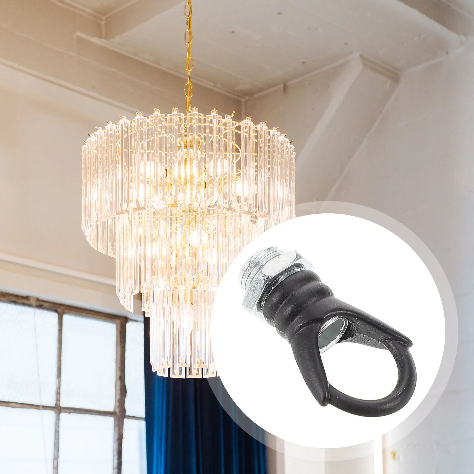 

E27 DIY Lampshade Hardware Thread Loop Fastener Easy Install Maintenance Versatile Lighting Accessories Eye Nut