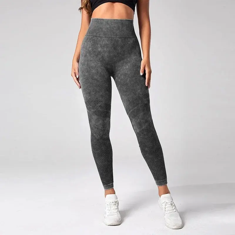 Damskie legginsy do fitnessu spodnie do jogi bezszwowe rajstopy sportowe Scrunch Butt Gym Pantalones Workou wysokiej talii elastyczne