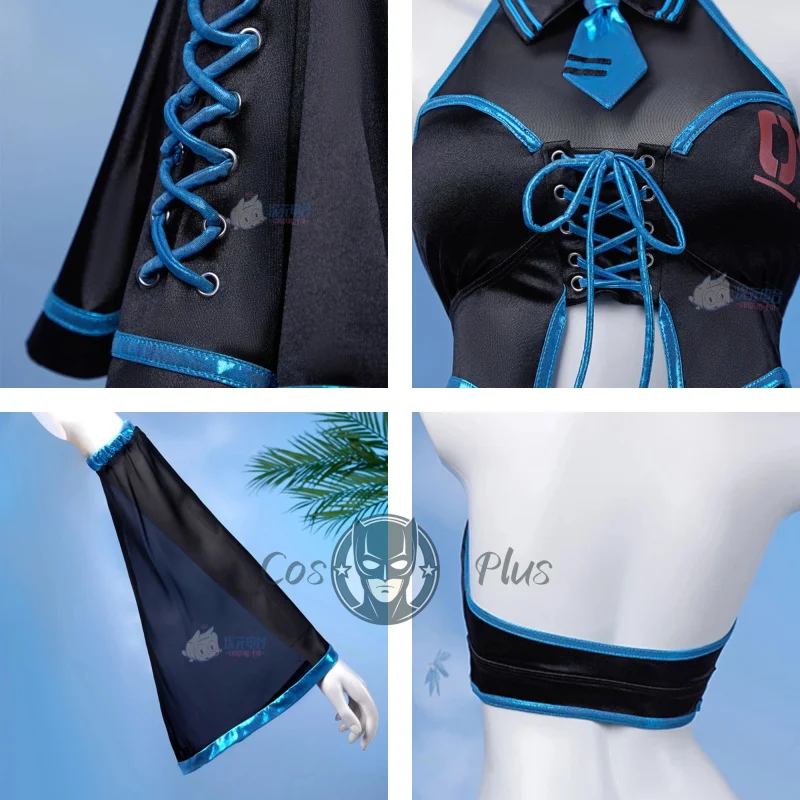 Anime Game Miku Seaxy Suits Cosplay Costume Girl Halloween Carnival Roleplay Uniforms Carnival Set Swimsuit Clothes - view 6