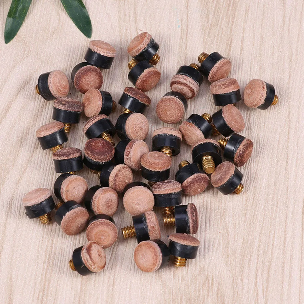 

20Pcs Billiard Cue Tips Screw Pool Stick Tips Portable Durable Material Bright Color Wonderful Decoration