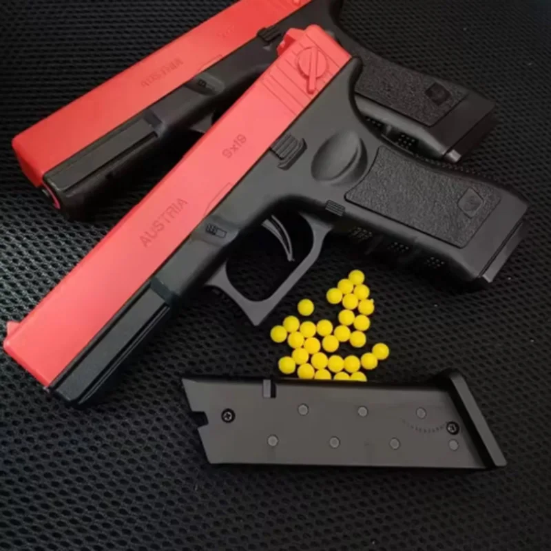 

Новая детская игрушка: пистолет с мягкими пулями, инфракрасная модель, резиновые шарики, ручное управление, пластиковый корпус.