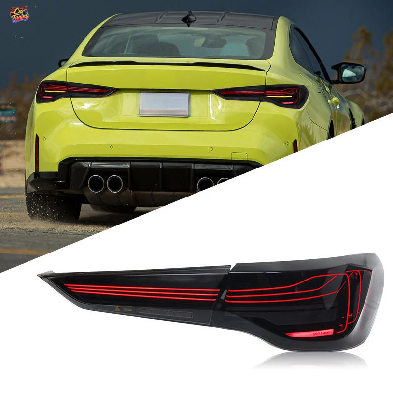 

Suitable for BMW 4 Series 20-23 tail light assembly M4 modified CSL light guide LED running lights, brake lights, and turn signa