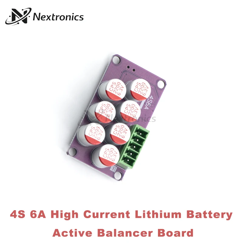1PCS 4S 6A Active Balancer Board LiFePO4 Lithium Battery Equalizer Energy Transfer Capacitor Balance Module view 4