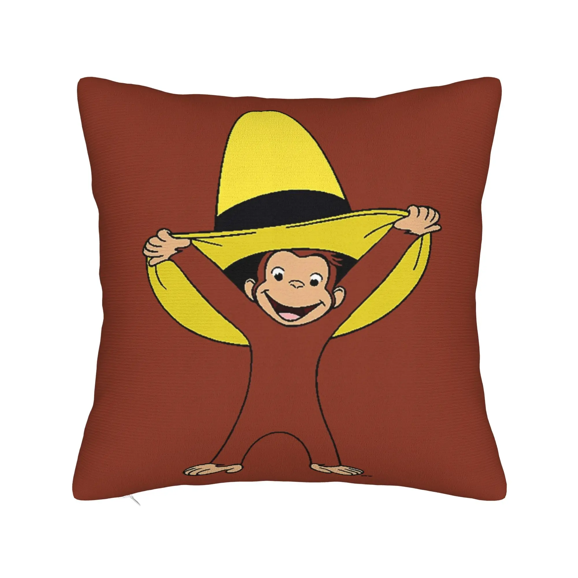 Funky Curious George Pillow Cover  Soft Cushion Cover Fashion Pillow Case For Wedding Party Home Decor