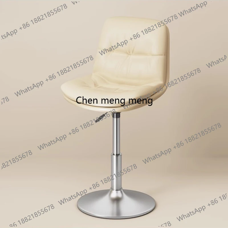 

Z10Cream Modern Bar Chairs Balcony With Back Nordic Reception Desks Leather Bar Chairs Relaxing
