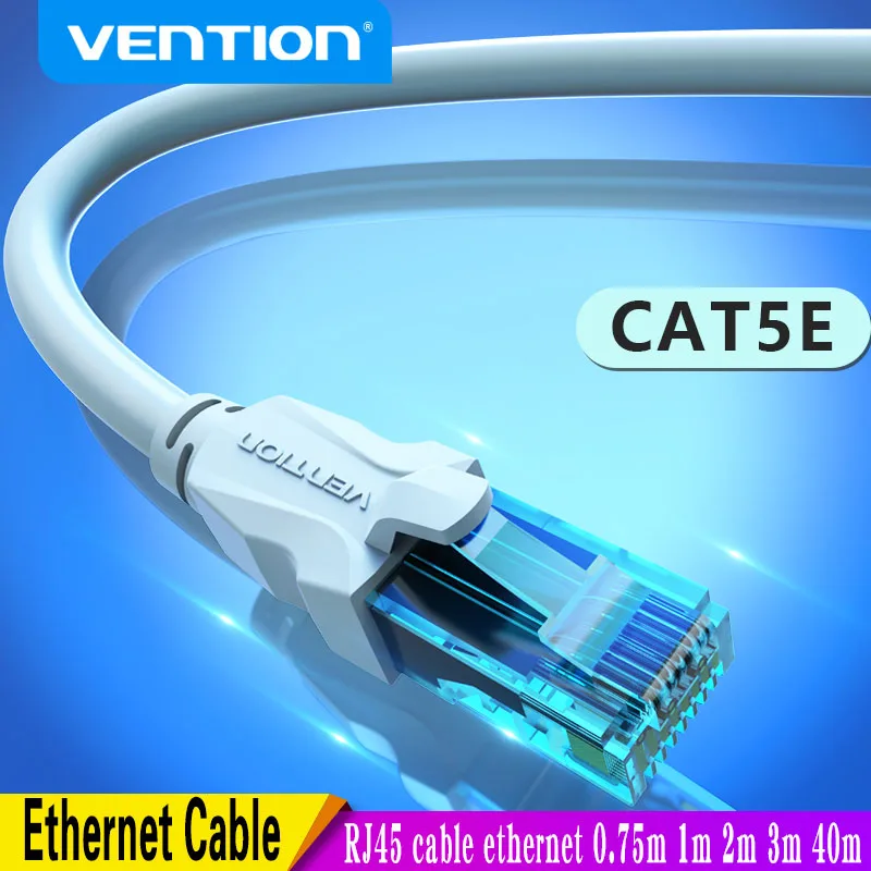 Vention Cat5e Ethernet Cable UTP Lan Cable Cat5 RJ45 cable ethernet 0.75m 1m 20m For PS2 PC Computer Router Cat6 Internet Cable