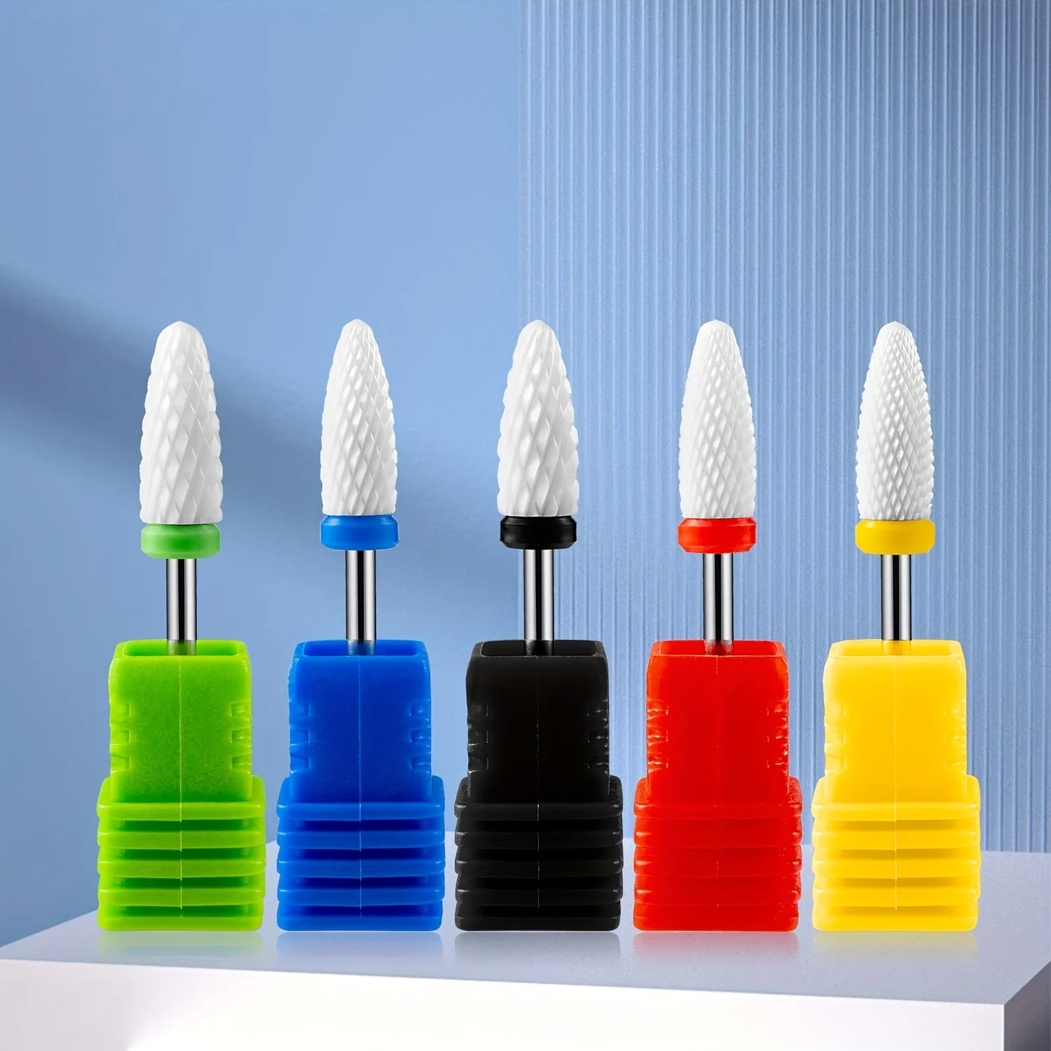 1/2/4 قطعة الذرة السيراميك مسمار لقمة ثقب قاطعة المطحنة لإزالة جيل للأظافر البولندية آلة أظافر مسمار الفن اكسسوارات أدوات #6