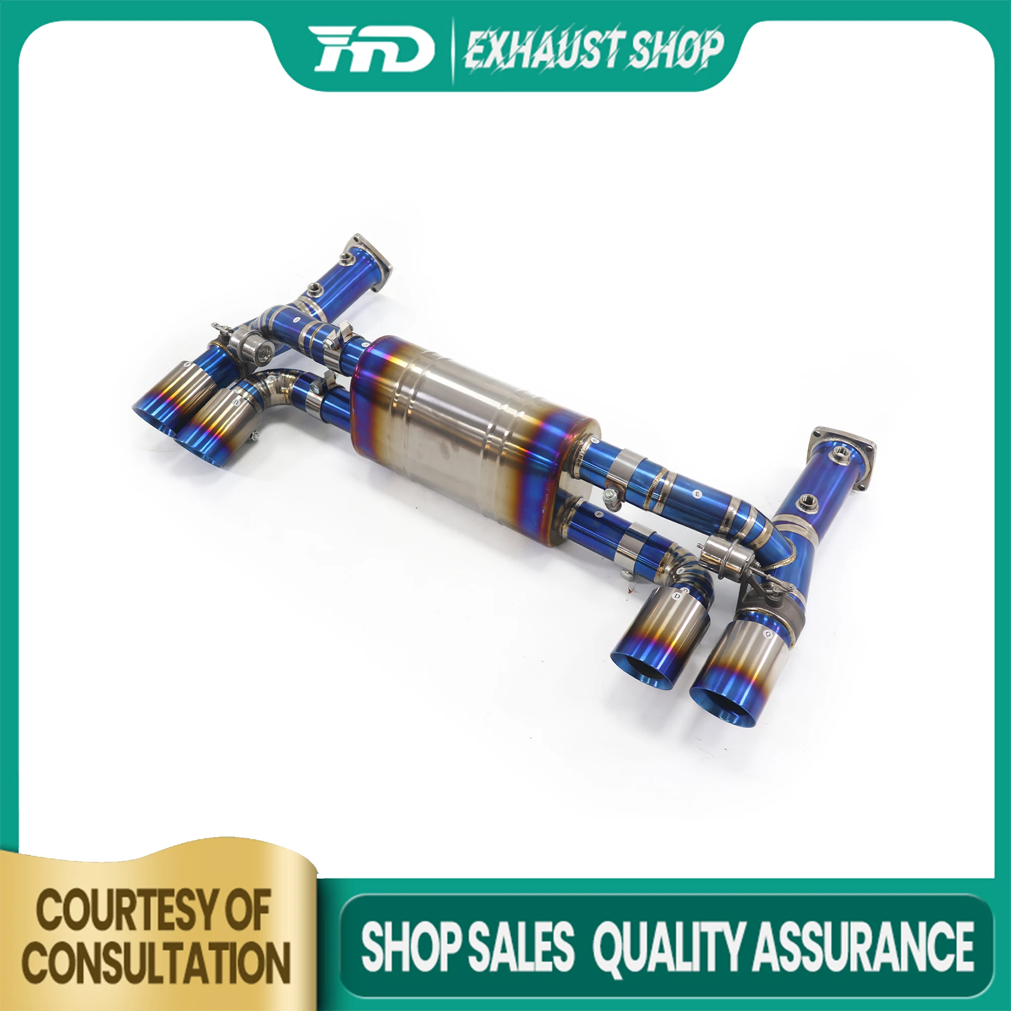 

High Quality Catback For Porsche 911 991.2 Ti Exhaust System Vacuum Valve Muffler Tips Non-destructive Installation