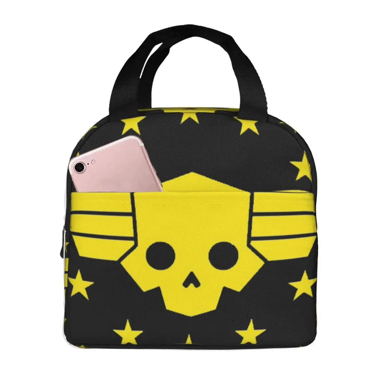 

Helldivers 2 Game Lunch Bag Unisex Portable Cooler Insulated Lunch Box Food Bento Box