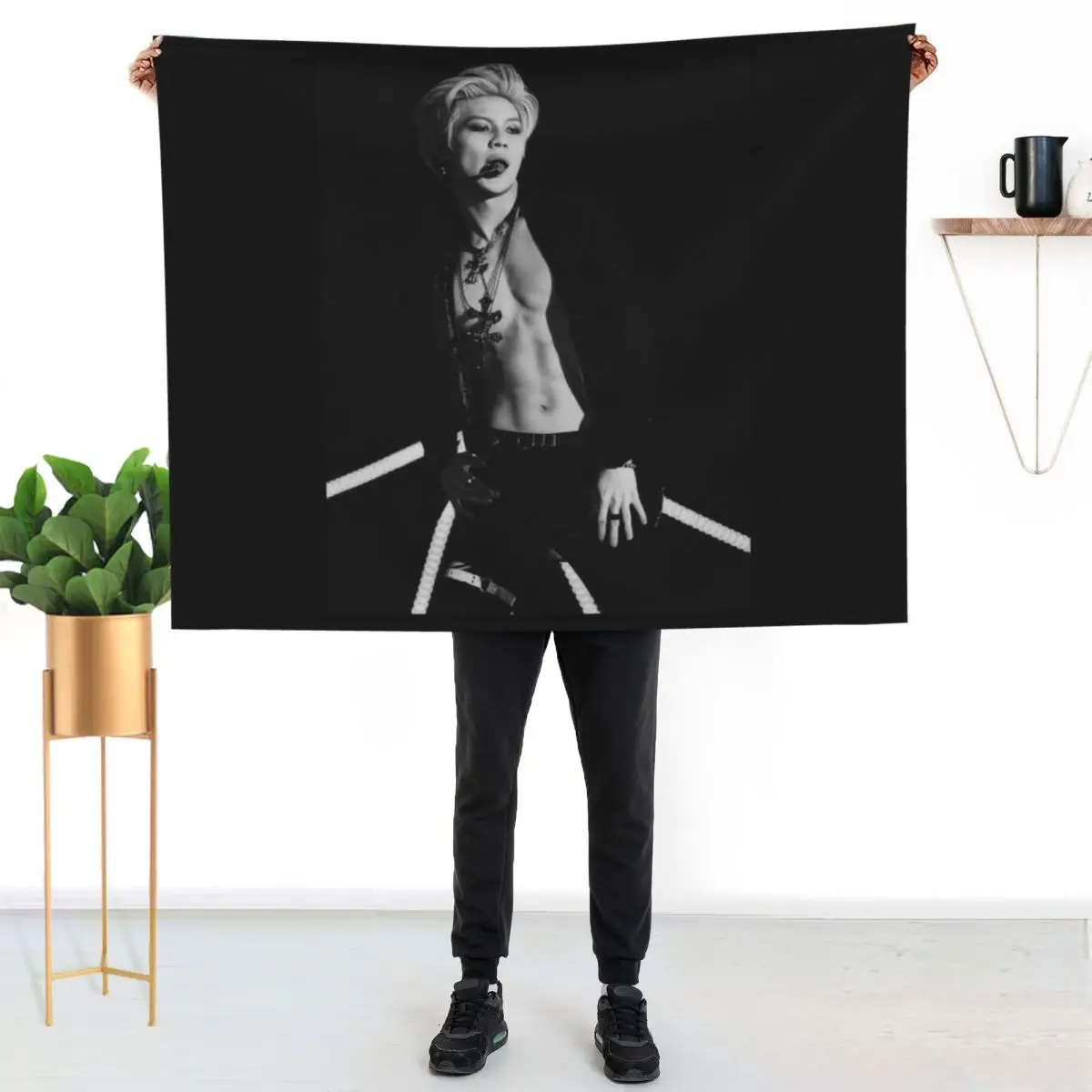 SHINEE TAEMIN Classic . Throw Blanket Plaid valentine gift ideas Luxury St Cute Plaid Giant Sofa Vintage Blankets