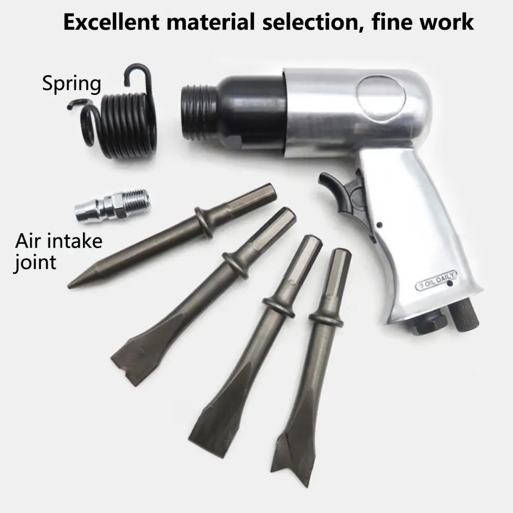 Air Hammer 1 Set Durable Professional High Hardness  Small Gas Shovels Rust Remover Pneumatic Tools Workshop Equipment