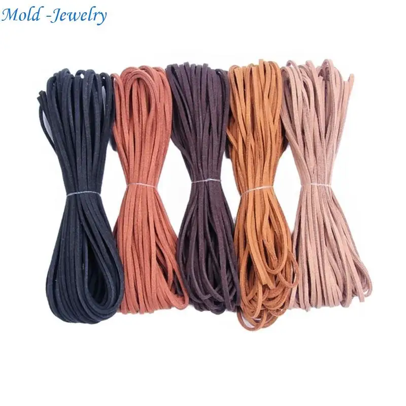 

69HB 5Pcs Soft Comfortable Necklace Rope Luxurious Korean Lint Necklace Component Easy to Use Cord for Accessories