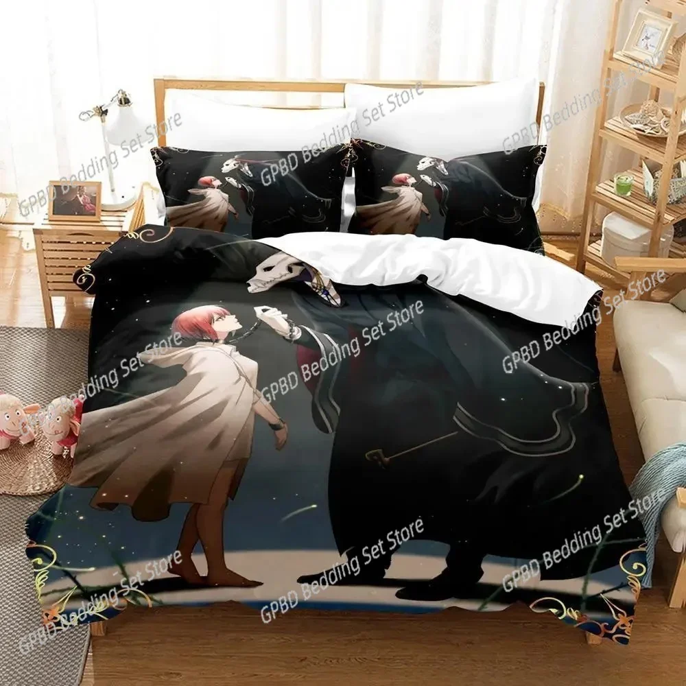 3d Print Anime The Ancient Magus' Bride Bedding Set Single Twin Full Queen King Size Bed Set Adult Kid Bedroom Duvet cover Sets