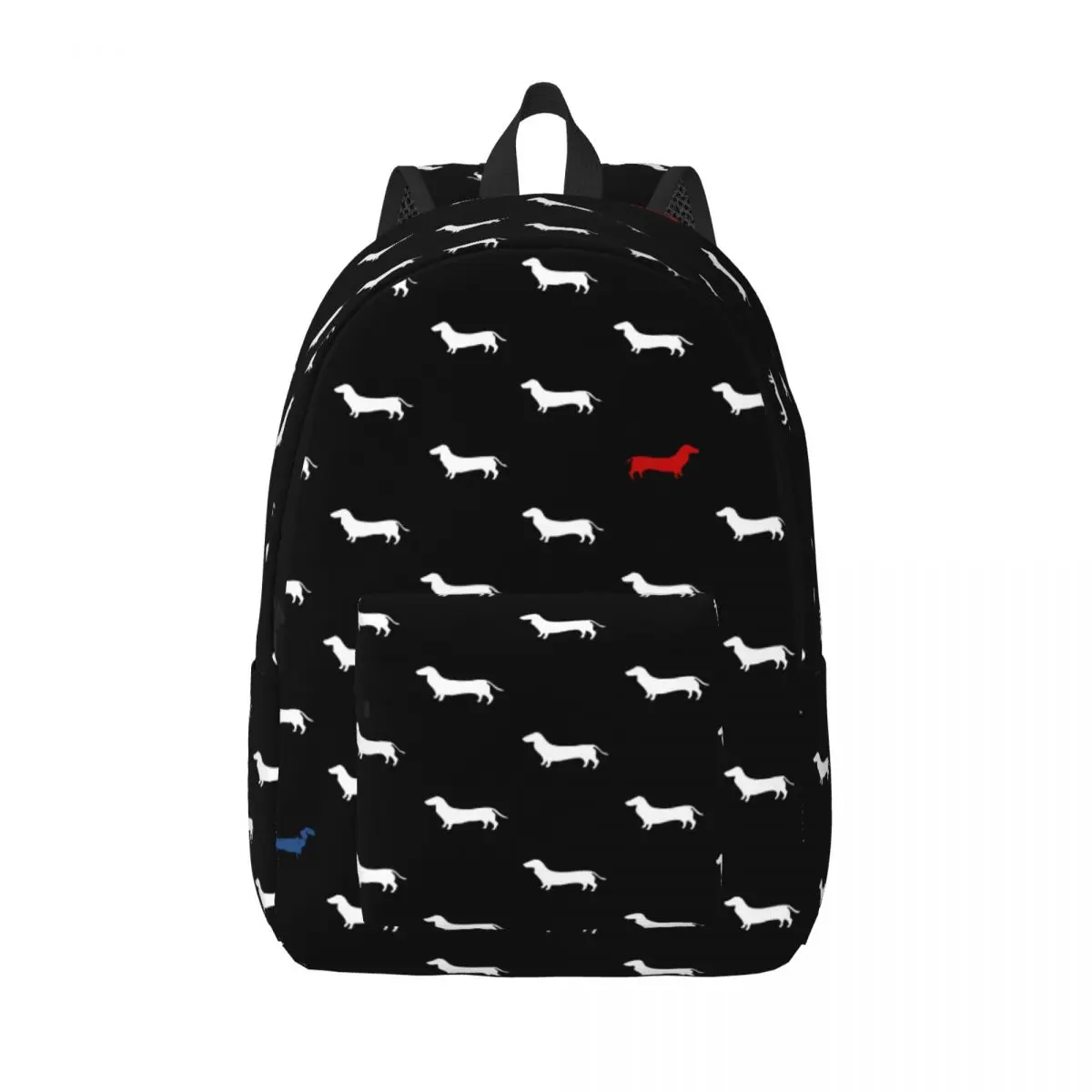 Dachshund Pattern for Teens Student School Bookbag Wiener Sausage Doxie Dog Lover Daypack Middle High College Travel