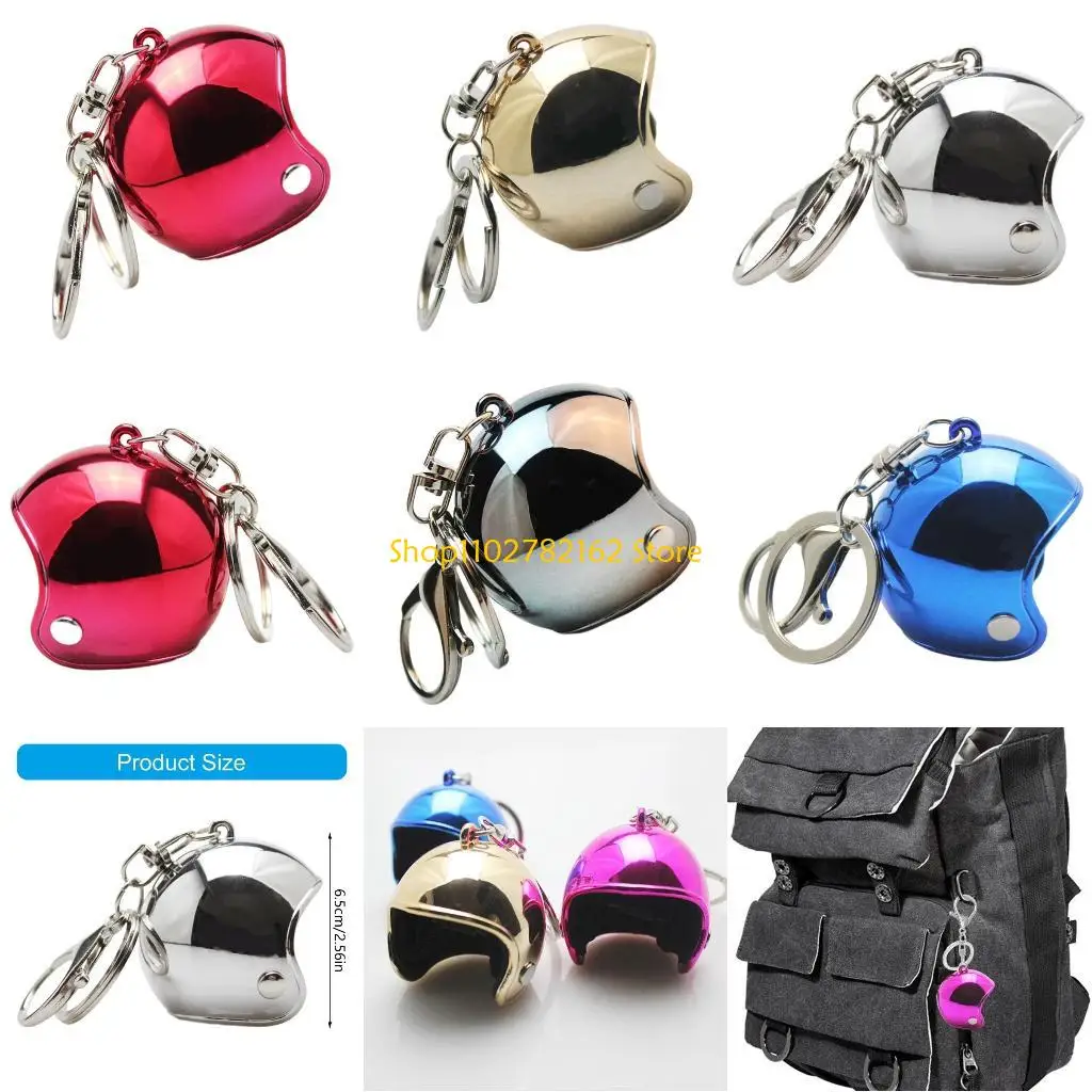 

547B Chain Decoration Motorbike Helmets Keychain Keyring Backpack Ornament