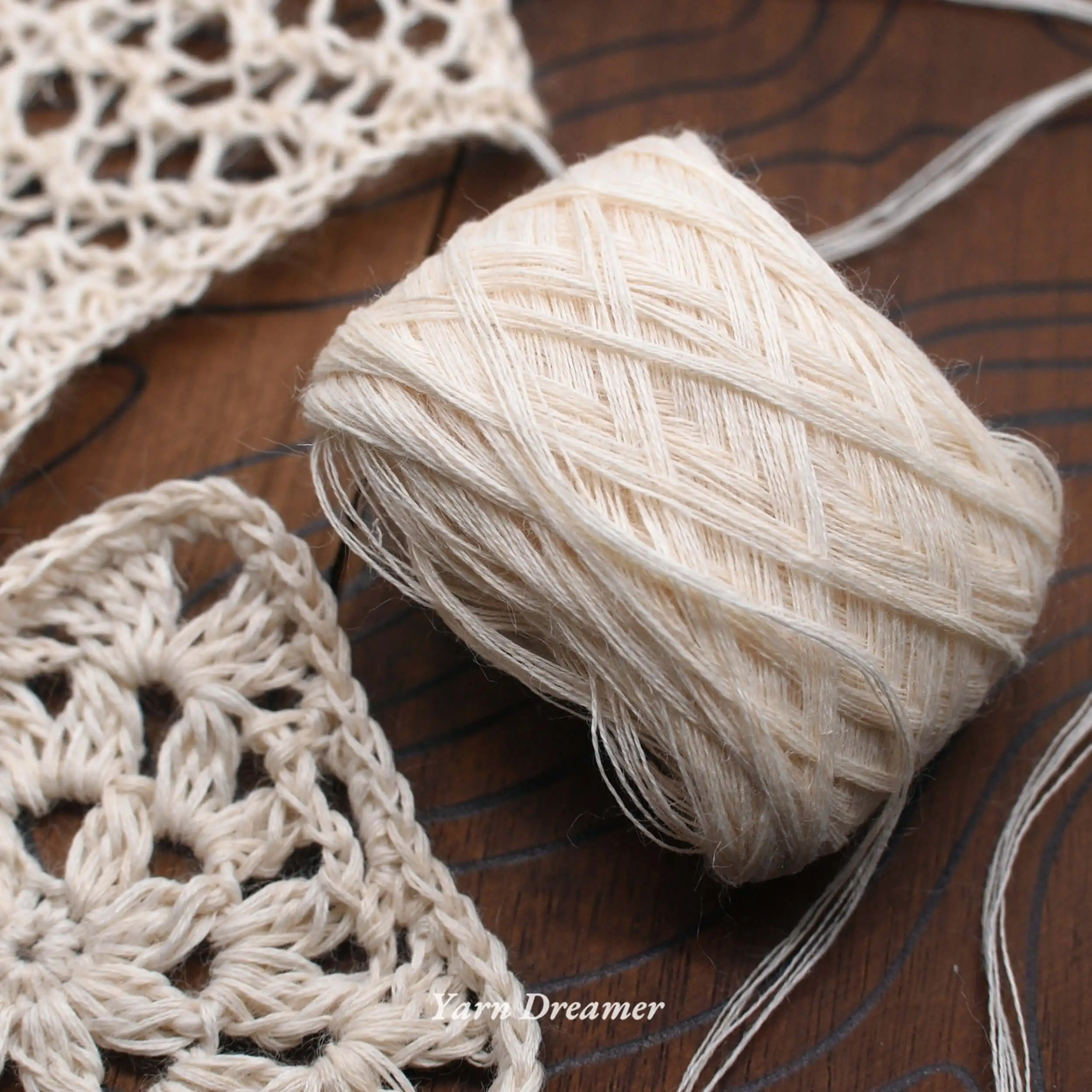 

Pure Ramie Crochet Thread Raw Color Natural Crochet Yarn for Bag Eco-friendly Summer White Yarn for Crochet Knitting Coasters
