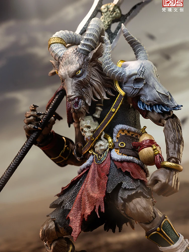 Fancy Realm Speelgoed FJ-1A03 1/12 Collectible Yang Xian Action Figure Chinense Legend of Deification Geit Hoofd 6 "Soldaat Model