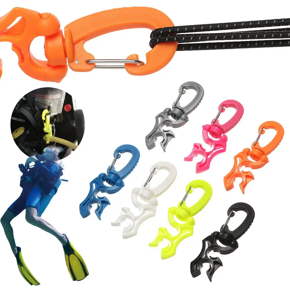 PVC Snorkeling Parts Diving Accessories Respiratory Regulator Clamp Hose Holder Clip Scuba Diving Buckle Regulator Double BCD