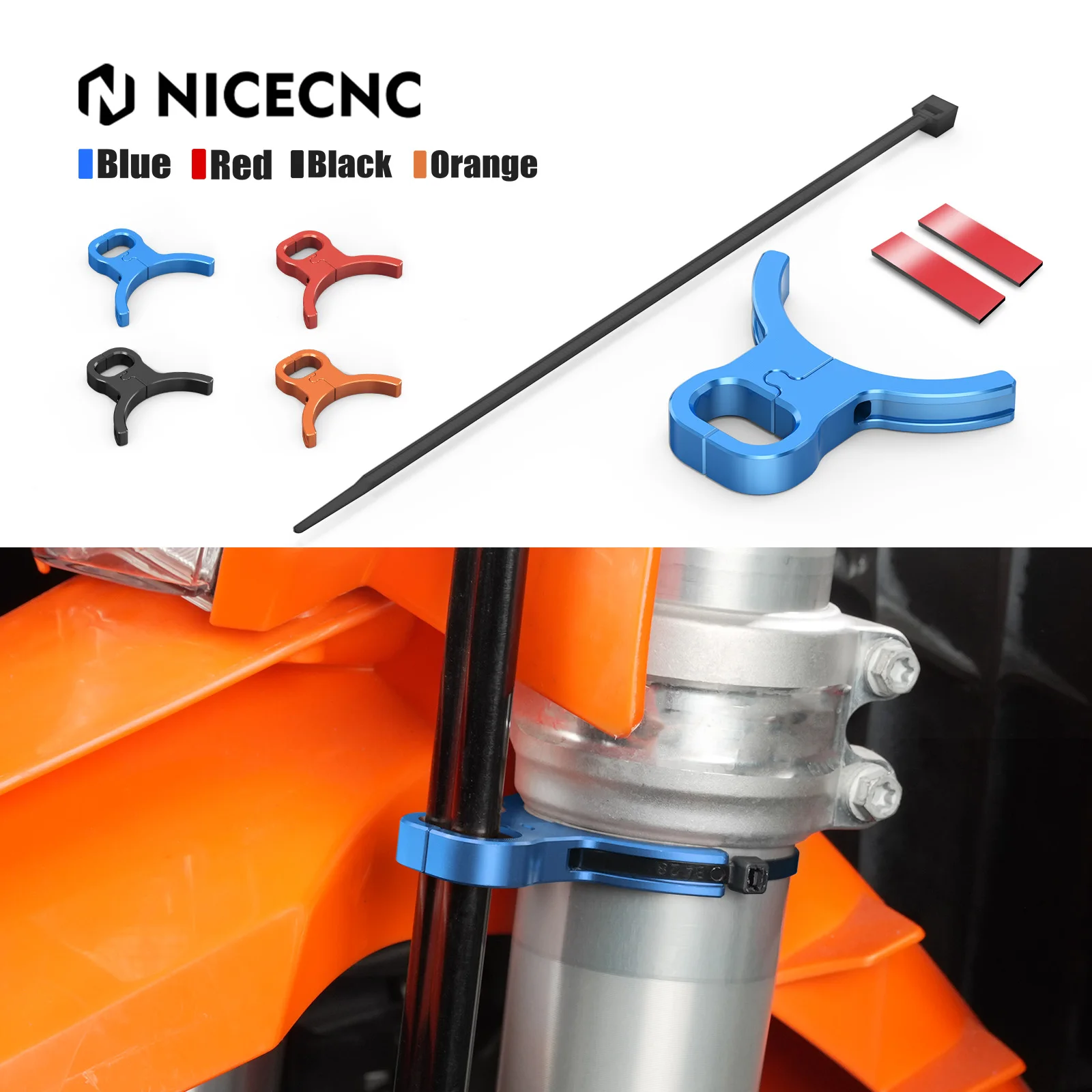 

For 2026 2025 Husqvarna TE 300 Front Brake Hose Line Guide Clamp Holder FE 501 FE 450 350 300 250 150 125 FC FX TX TE 2014-2026