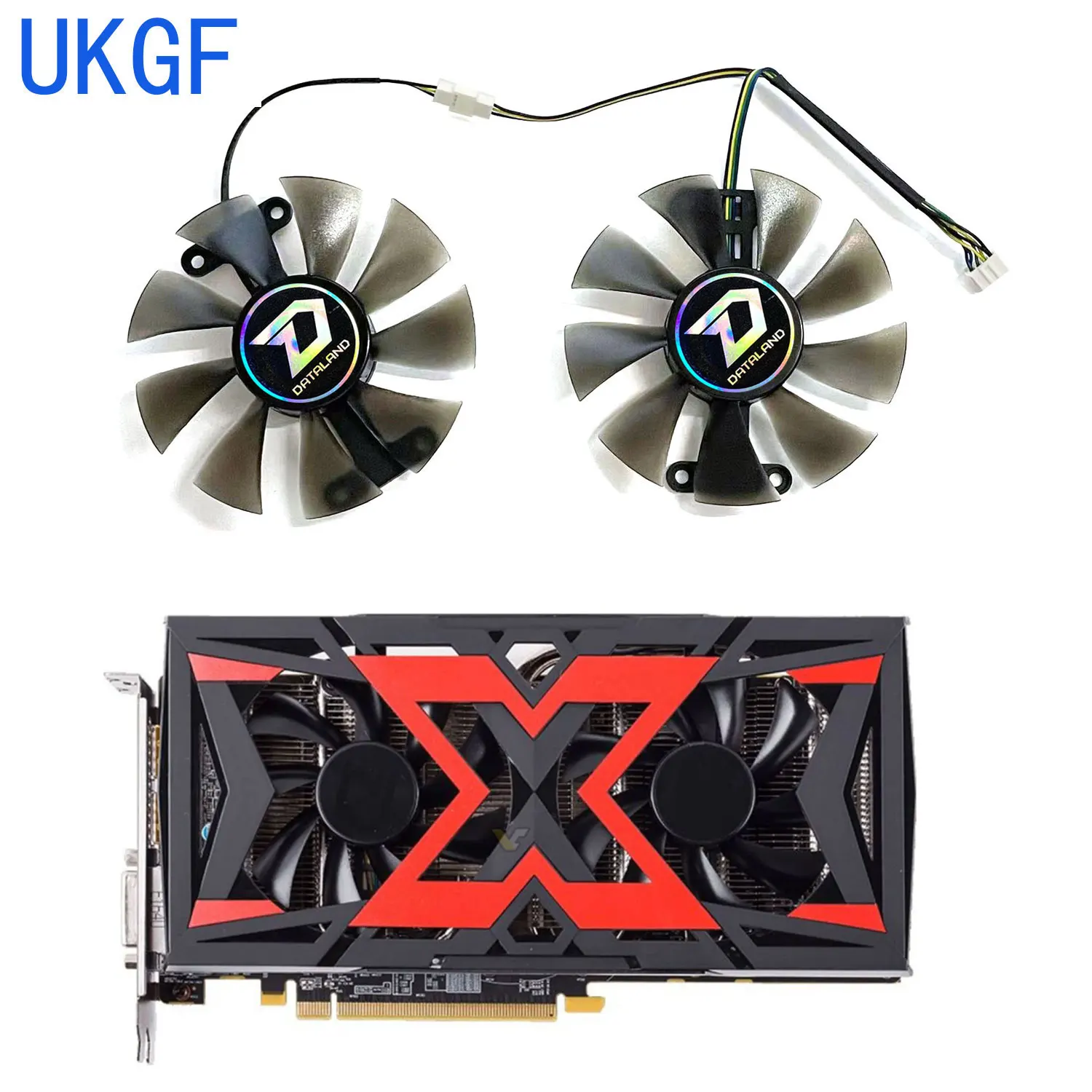 Brand new DIY fan 85MM 4PIN RX580 GPU fan for DATALAND Radeon RX580 X-Serial War graphics card replacement