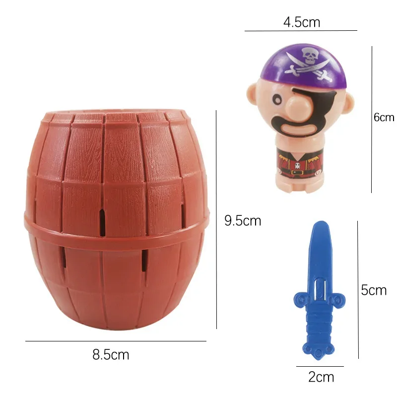 New Funny Pirate Barrel Game Toys for Children Lucky  party Game Jumping Pirates sword Bucket  Family Jokes For Children Gifts