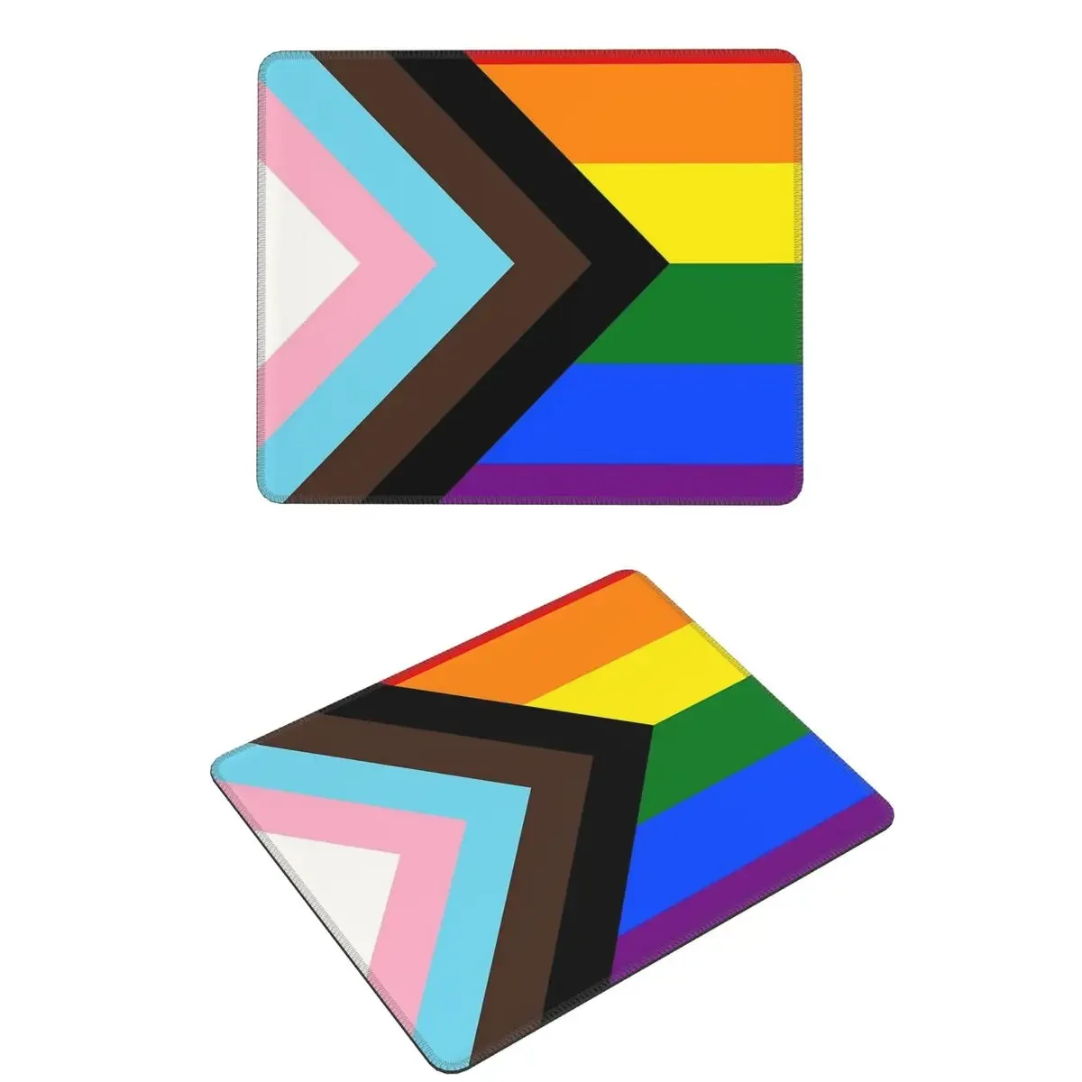 

Коврик для мыши с флагом Progress Pride, коврик для клавиатуры и мыши, коврик для геймерского ПК, настольный коврик для офиса, аксессуары для стола