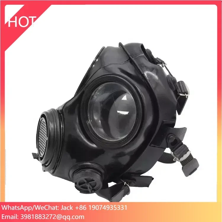 

Hot Sale Safety Respiratory Protection Full Mask Black Color Biochemical Russian Gas Mask