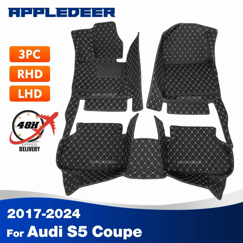 

Car Floor Mats For Audi S5 Coupe 2017-2024 2023 2022 2021 2020 2019 2018 Custom Auto Foot Pads Carpet Cover Interior Accessories