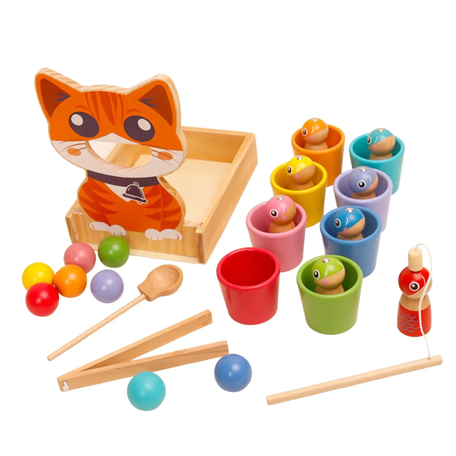 Balles en tasses, jouet de correspondance des couleurs, jeu de développement, apprentissage du tri et du comptage des couleurs, détection, activités d'apprentissage, jeu de correspondance