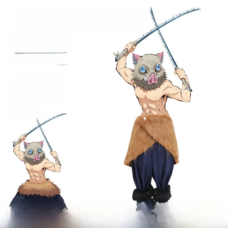 أداء تنكري زي قناع الهالوين مجموعة إيزومو المسطحة قناع رأس الخنزير شبح تمديد شفرة المرحلة الصينية التقليدية C...