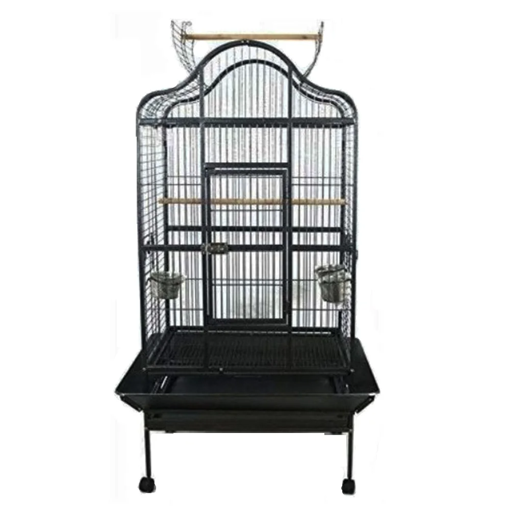 

Hot Selling Small Wood Bird Cage Dome Top Open Large Parrot Pet House Outdoor Aviary for Birds Breeding Carrier Type Box Packing