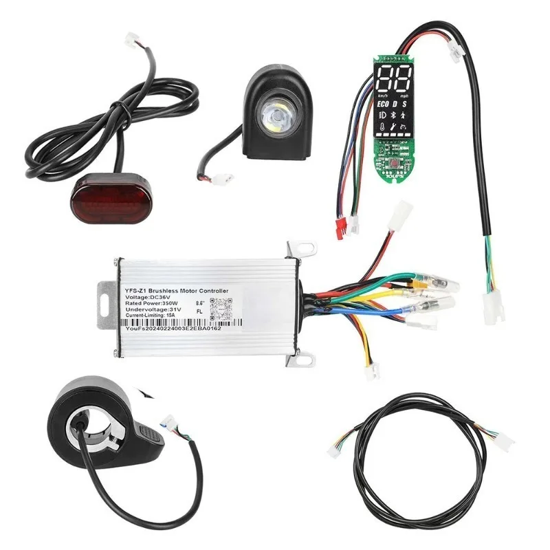 Electric Scooter Controller & Meter Set Headlight Taillight Brake Lever Wiring Terminal Replacement Kit