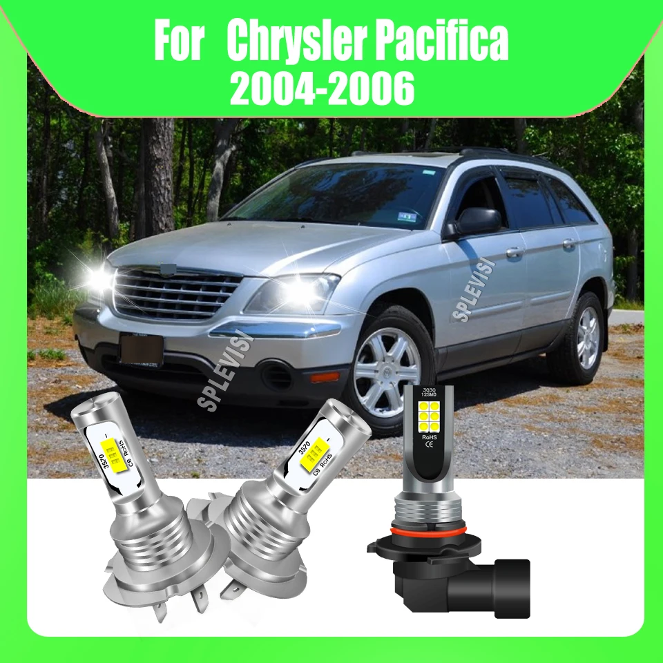 

CSP Poer Car Light Combo H7 H7 9006/HB4 Kit For Chrysler Pacifica 2004 2005 2006 LED Headlight High Low Beam Foglamp