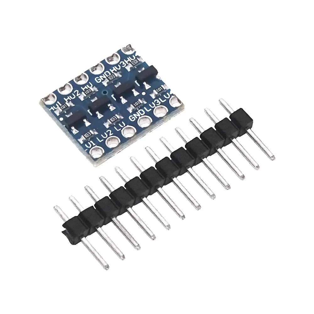 

100 шт./лот 5 В-3 В IIC UART SPI/4-позиционный модуль преобразования уровня с разъемами «папа»