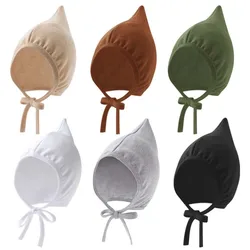 Nette Baby Hut Baumwolle Neugeborenen Elf Hut Infant Beanie Hüte für Mädchen Junge Motorhaube Frühling Herbst Koreanische Kleinkind Kappe Zubehör 0-12M