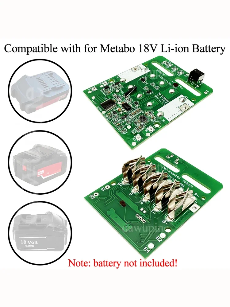 Obudowa baterii Metabo 10*18650 18V Li-ion z układem ładowania i zabezpieczeń, płytka PCB, wskaźnik LED, obudowy — zdjęcie produktu 5