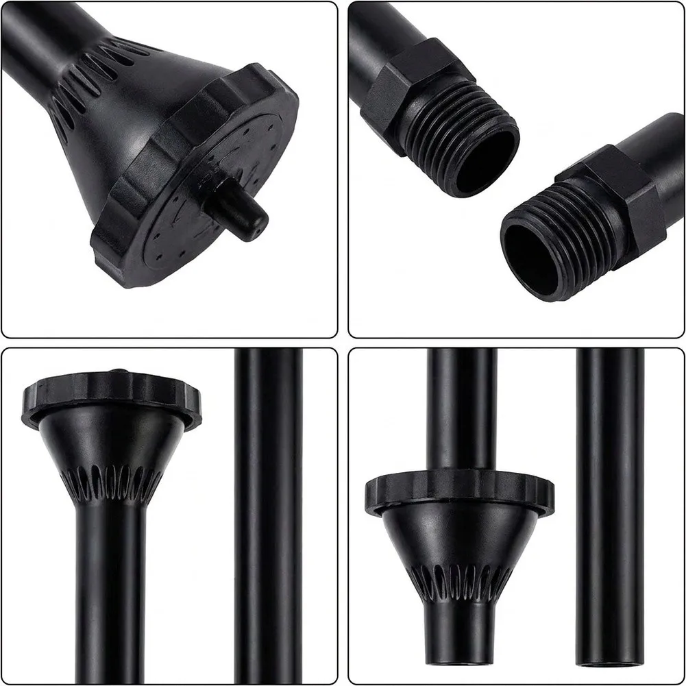 Adjustable Water Jets Fountain Nozzle Set Submersible Pump Compatible Plastic Construction Mushroom Spray Mode