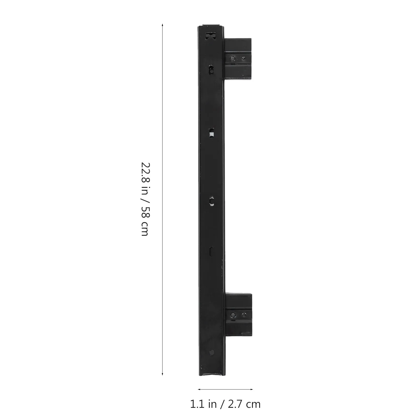 1Pair Keyboard Rail Slide Heavy Duty Steel Smooth Pads Adjustable Height Office Drawer Organizer
