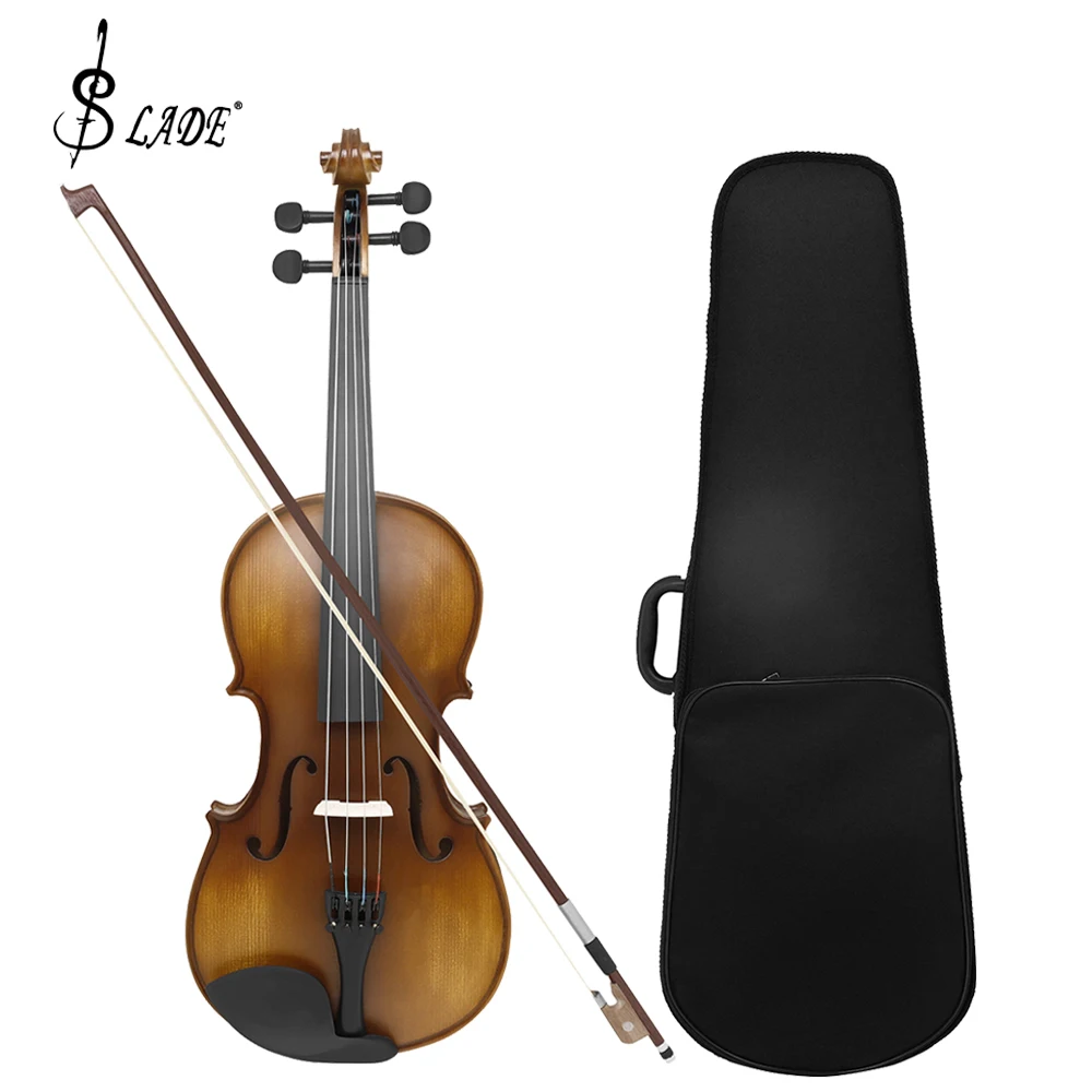 

SLADE Viola Professional Music Instrument Spruce Panel Acoustic Viola with Case/Bow/Rosin/Cleaning Cloth Accessories Parts