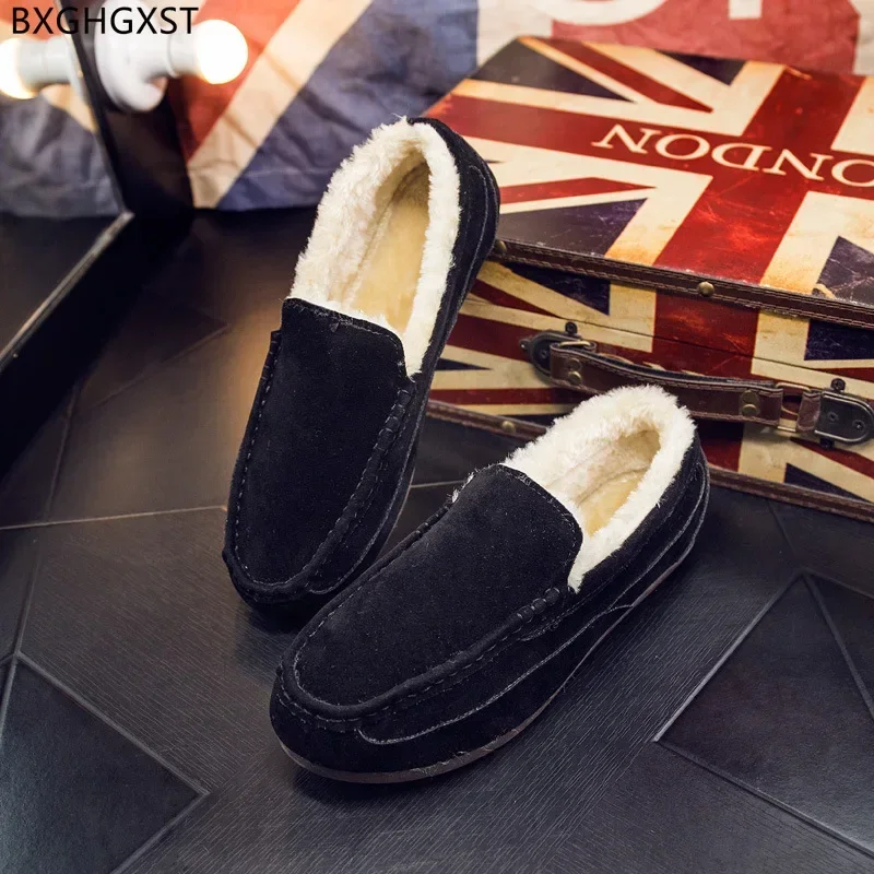 Slip on Shoes Men Snow Boots Loafers Men Office 2024 Winter Boots Men Shoes Luxury Brand High Quality Los Zapatos De Los Hombres