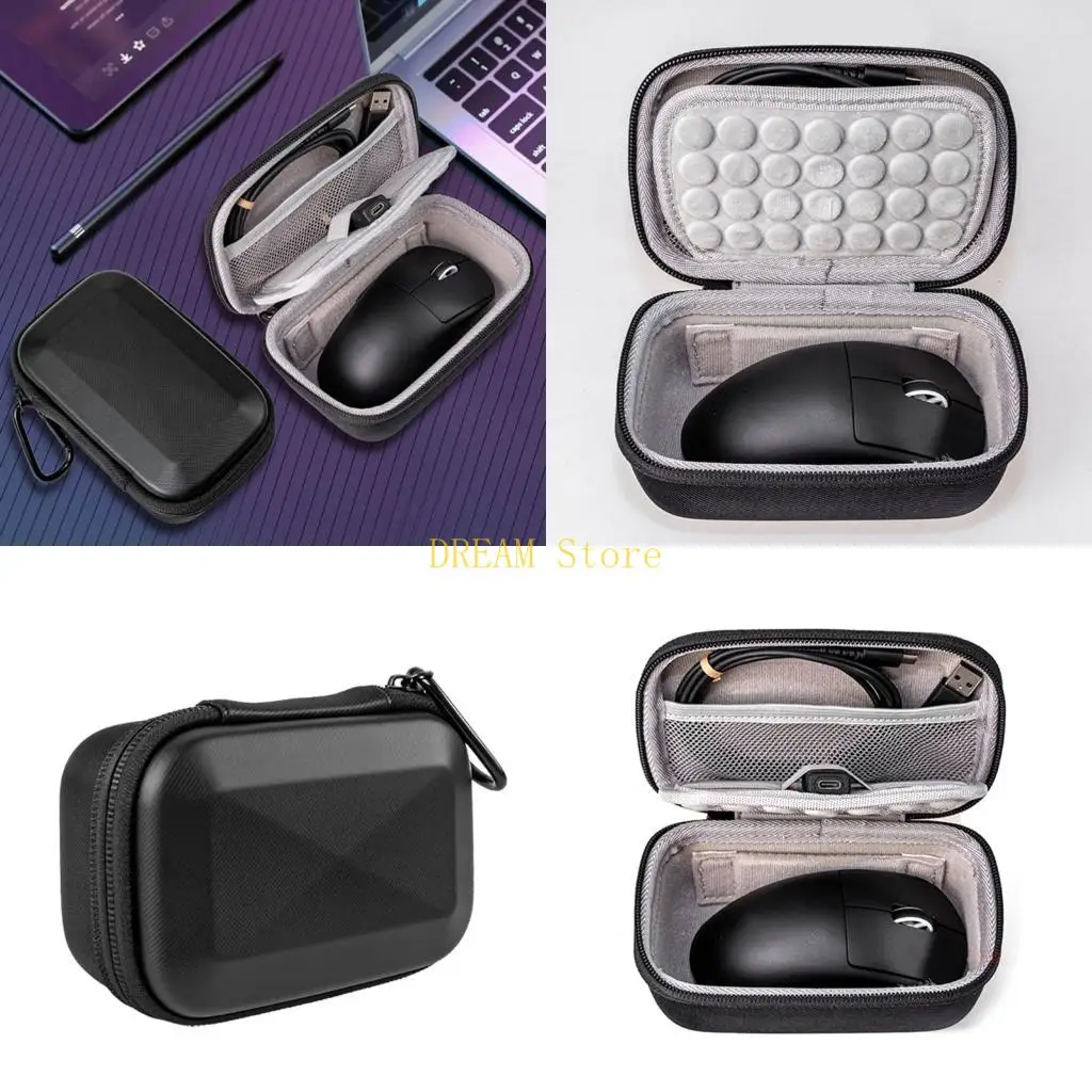 Diving Fabric Mouse Easy Carrying Hard Protective Travel Computer Mouse Case best sale