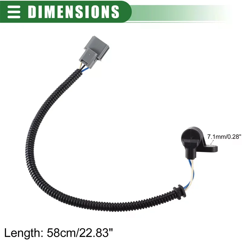Crank Position Sensor Compatible With Civic Coupe Sedan Hatchback DX DX-V EX GX GX (ABS) LX CX HX 1996-2000 37500-P2F-A01