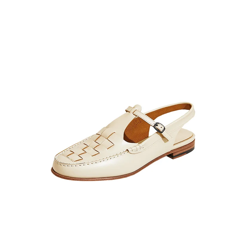 Zapatos elegantes Vintage para Mujer, sandalias tejidas de temperamento, zapatos romanos, zapatos de pescador, novedad de verano 2023