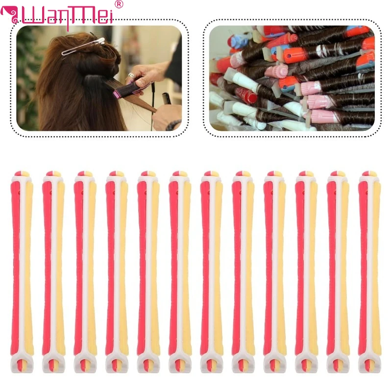 WANMEI bigoudi sans chaleur sans chaleur bigoudis doux tige de friser tirer noyau boucles paresseuses tiges flexibles vague formateurs outil de coiffure