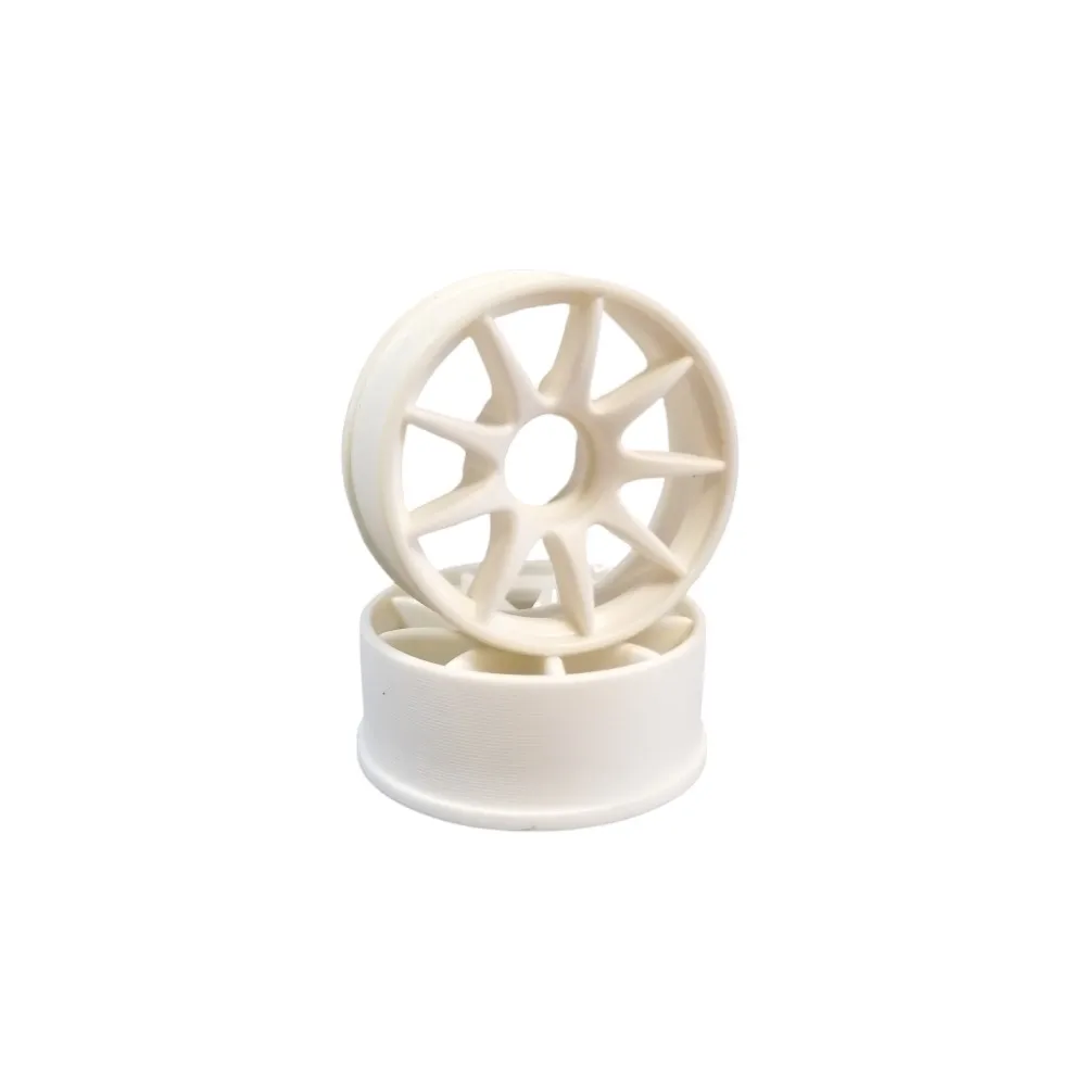 DXR 1/28 Kyosho MINIZ RWD Machine Cutted Light Weight Wheel White 2Pcs XRM004-N XRM004-W