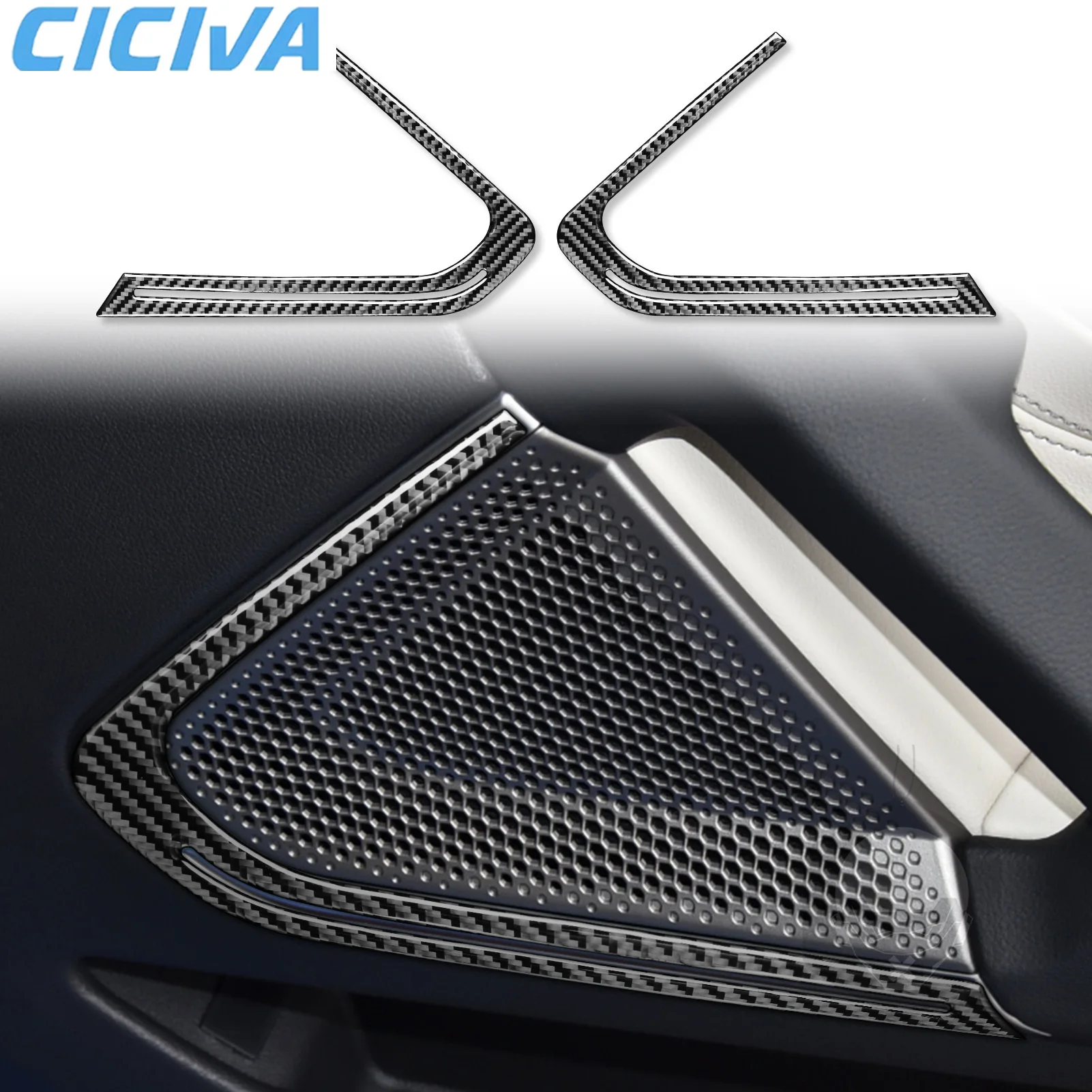 

For BMW Z4 G29 Accessories Interior 2019-2024 Carbon Fiber Door Horn Speaker Strips Cover Tuning Decorative Stickers Auto Trims