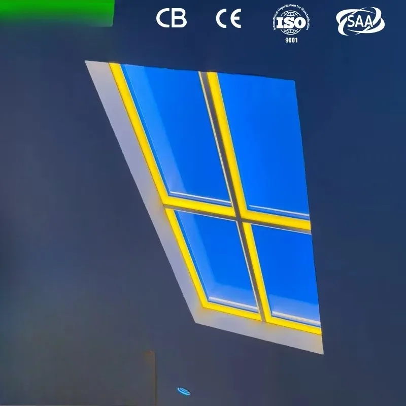 Simulated blue sky virtual sunroof ceiling light LED IP54 SMD2835 6000K daylight CRI90 80 lumens, smart office home panel light