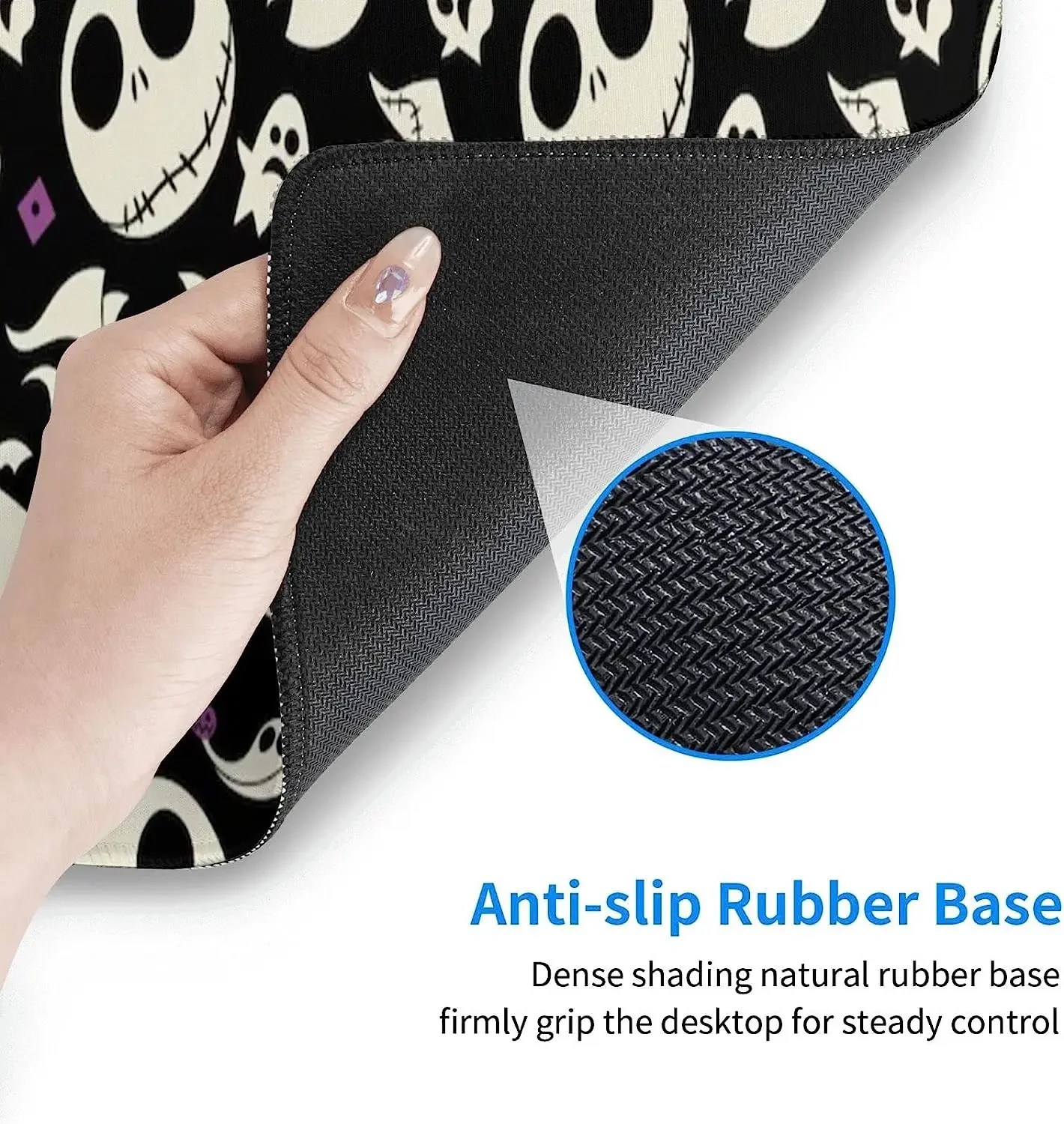 Before Halloween Mouse Pad Non-Slip Rubber Bottom Mouse Pad 11.8 X 31.5 Inch Long Mousepad for Laptop Computer Home Office